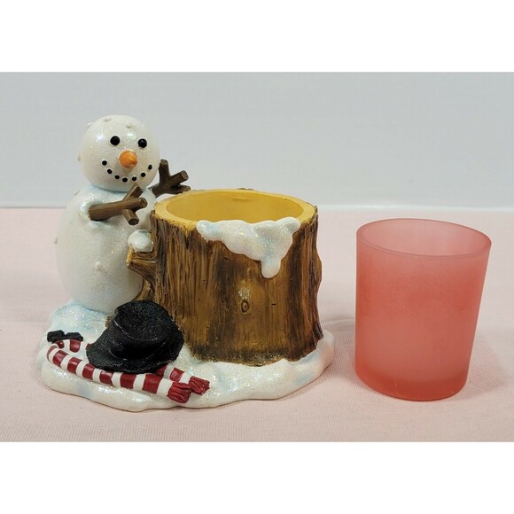 Vintage Candle Cuddlers “Our America” Snowman sitting by the fire [Very Rare] - Picture 1 of 10